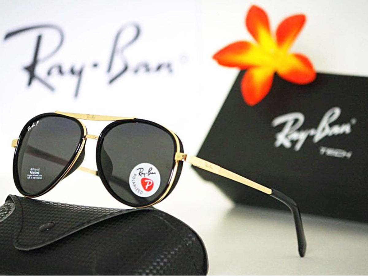 Ray-Ban (RB) New Special Design Black & Gold 4414 Master Pcs Sunglass For Men.
