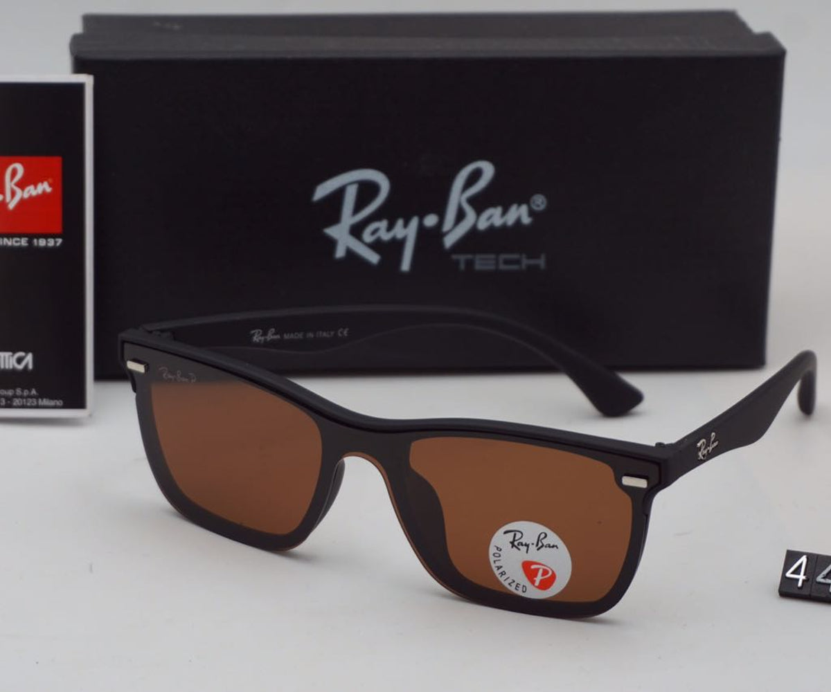 RB Ray-Ban New Arrival Brown & Black 650 Oval Master Pcs Sunglasses For Men.