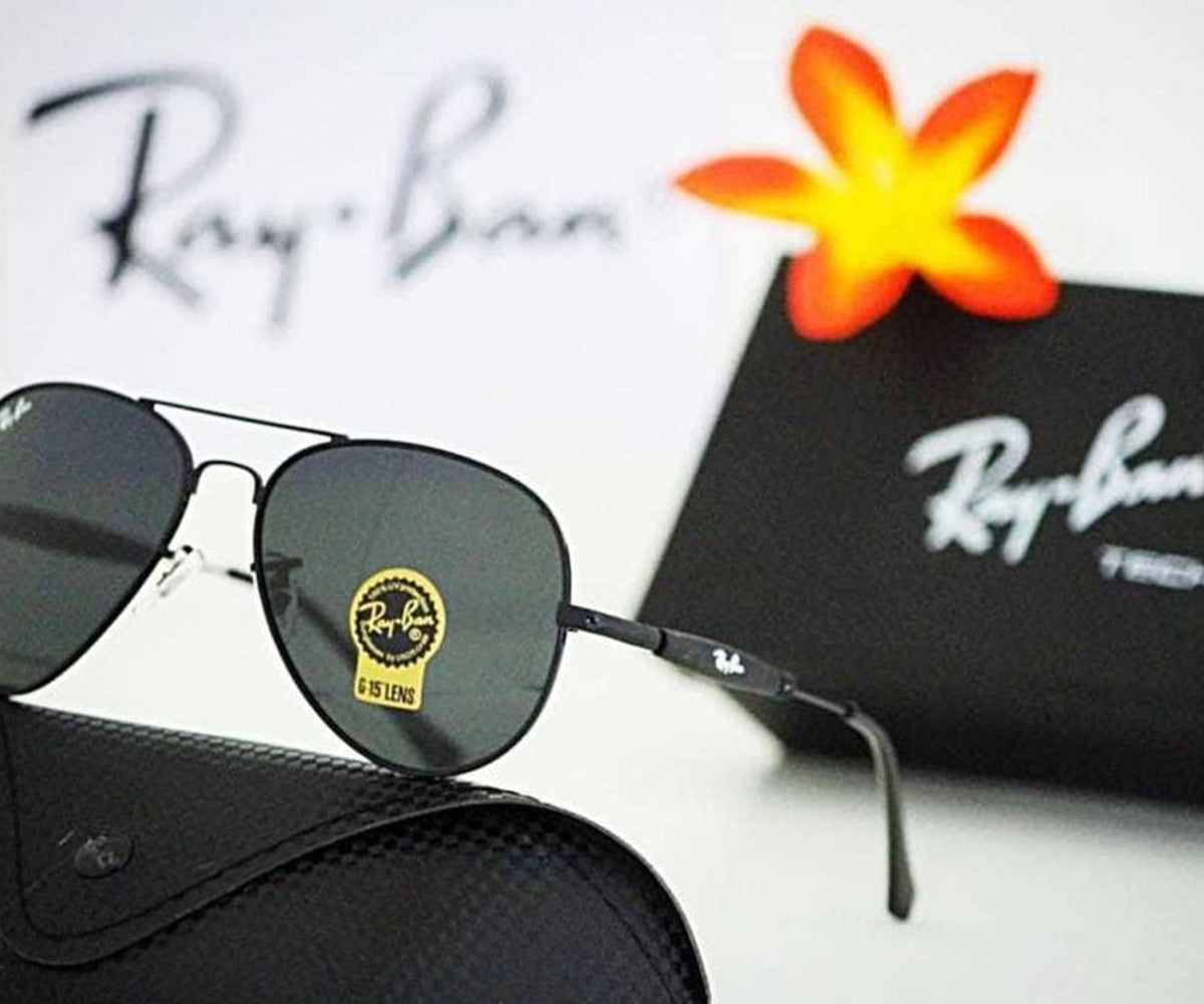 RB Ray-Ban New Fashion Arrival Black & Black 3517 Oval Trendy Hot Favorite Master Pcs Sunglasses For Everyone.