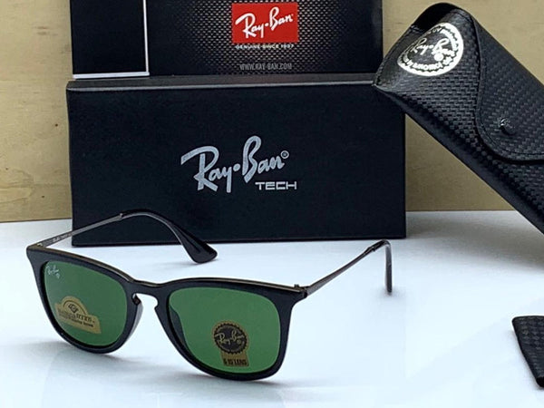 RB (Ray-Ban) New Stylish Black & Black 4221 Square Master Pcs Sunglass For Unisex