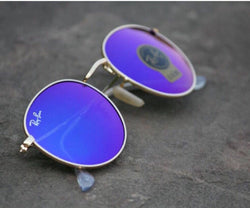 Ray-Ban New Stylish Blue & Black 3447 Round Master Pcs Sunglasses For Men