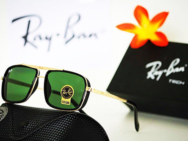 Ray-Ban New Stylish Arrival Green & Gold 4413 Master Pcs Sunglasses For Men and Women.