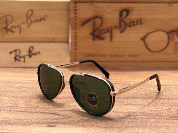 RB Ray-Ban New Design Festival Special Green & Gold 4414 Master Pcs Sunglass For Men.