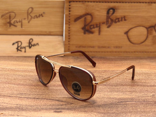 RB Ray-Ban New Design Festival Special Brown Shade & Gold 4414 Master Pcs Sunglass For Men.