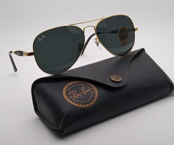 RB New Stylish Design Black & Gold 3517 Unique Model Master Pcs Sunglasses For Men and Women.