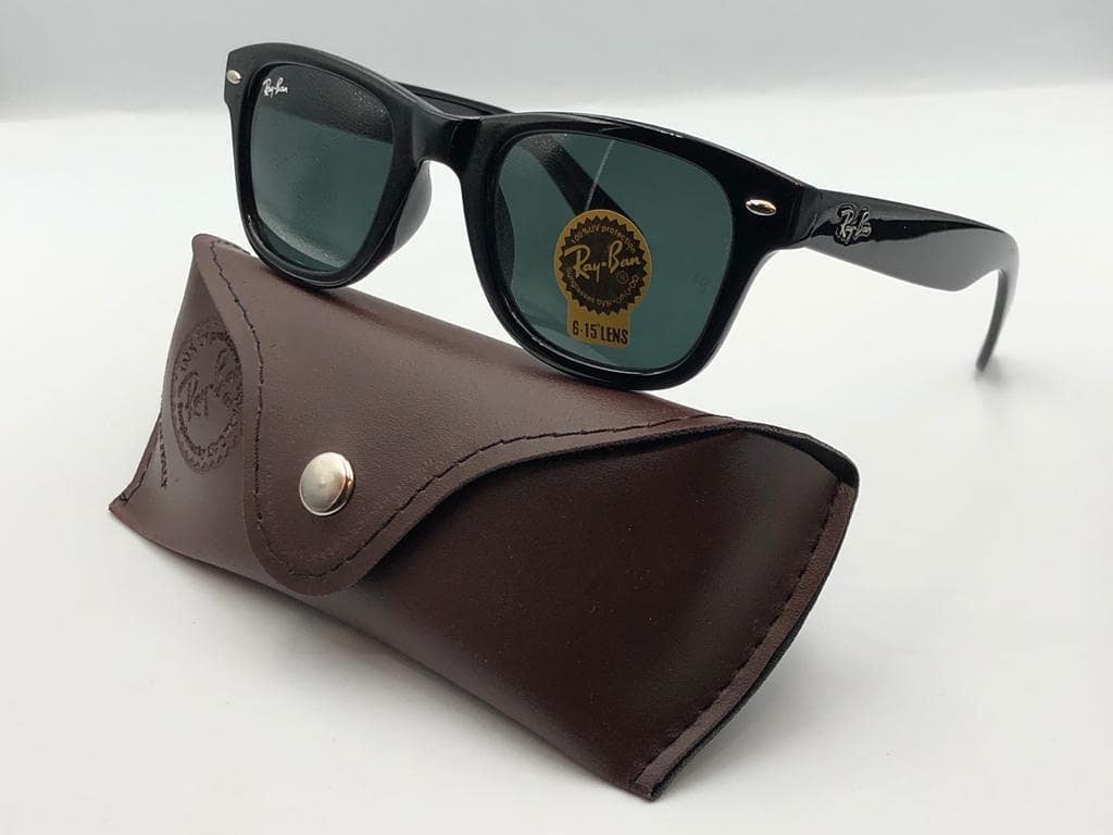 RB New Stylish Aqua Black Glass 2140 Wayfarer Style Master Pcs Sunglass For Unisex