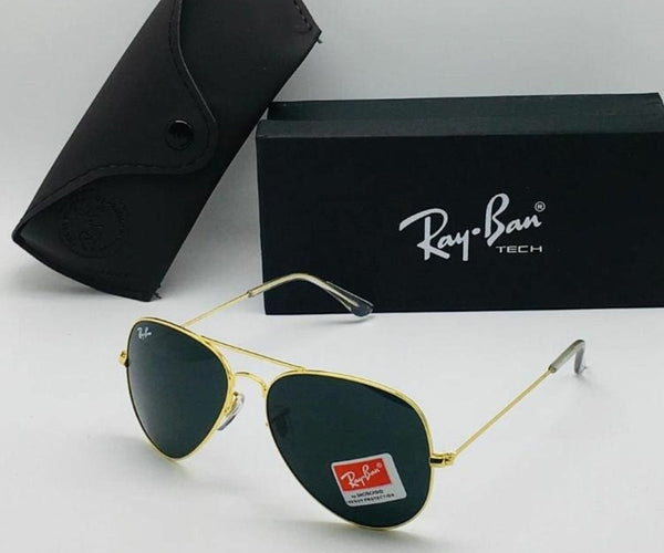 RB New Oval Design Black & Gold 3026 Master Pcs Sunglasses Fo Men.