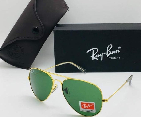 RB Ray-Ban New Design Green & Gold 3026 Master Pcs Sunglasses For Unisex.