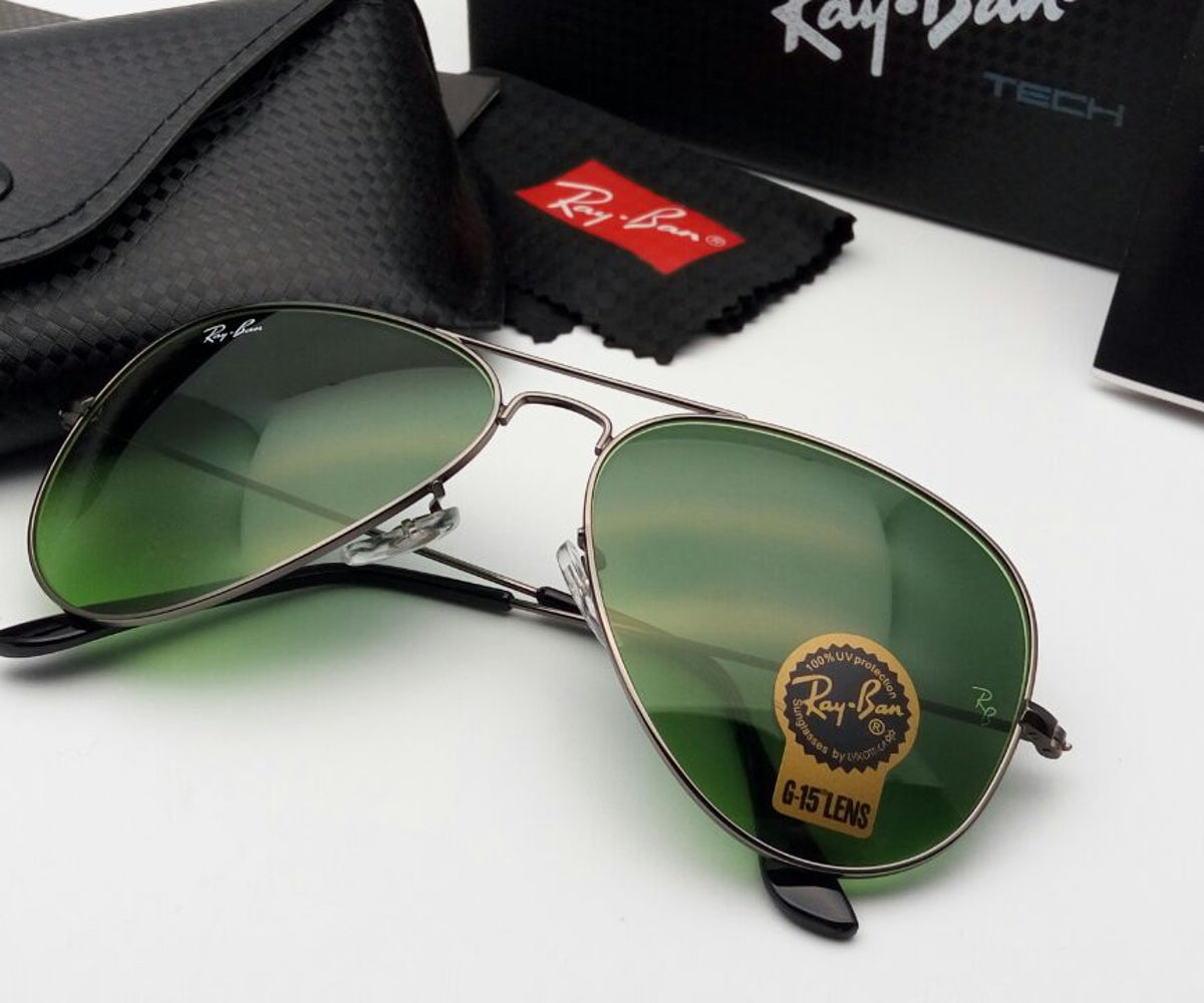 RB New Stylish  Aviator 3026 Brown Shade and Gold Sunglasses for men and women.