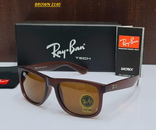 RB Ray-Ban New Fancy Design Brown 2140 Wayfarer Style Master Pcs Sunglasses For Men.