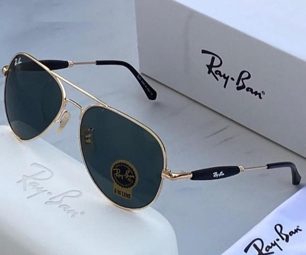Ray-Ban (RB) New Fashion Stylish Black  & gold 3517 Master Pcs Sunglasses For Unisex