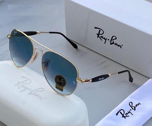 Ray-Ban New Stylish Brown Shade & Golden 3026 Wayfarer Master Pcs Sunglass For Unisex