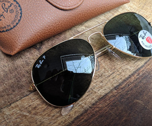 Ray-Ban New Design Black & Silver 3026 Master Pcs Sunglasses For Men.