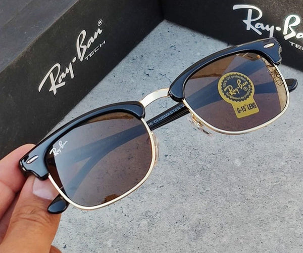 Ray-Ban RB Unique Design Club-Master Brown & Black 3016 Master Pcs Sunglasses For Men and Women.