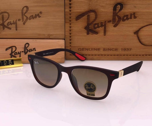 Ray-Ban New Stylish Brown & Black 4195 Square Master Pcs Sunglass For Unisex