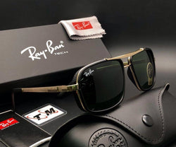 RB New Stylish Arrival Black & Gold 4413 Master Pcs Sunglasses For Men and Women.