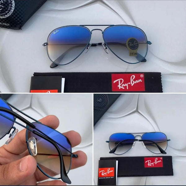 Ray-Ban New Stylish Black & Black 3447 Round Master Pcs Sunglasses For Men