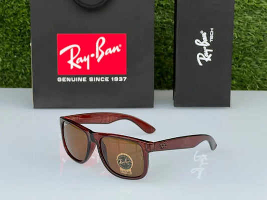 Ray-Ban RB New Stylish Square Brown & Black 2140 Mens Wayfarer Sunglasses.
