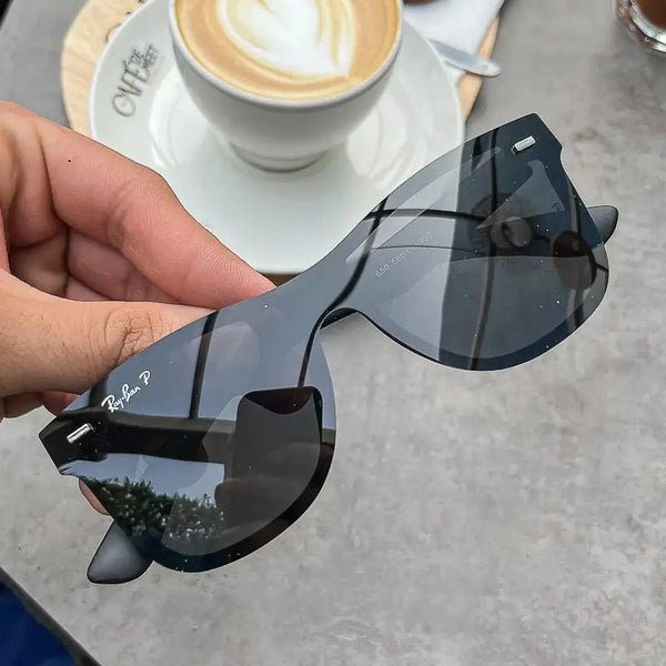 Ray-Ban RB New Stylish Square Silver & Silver 650 Mens Polarized Sunglasses.